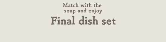 Final dish set